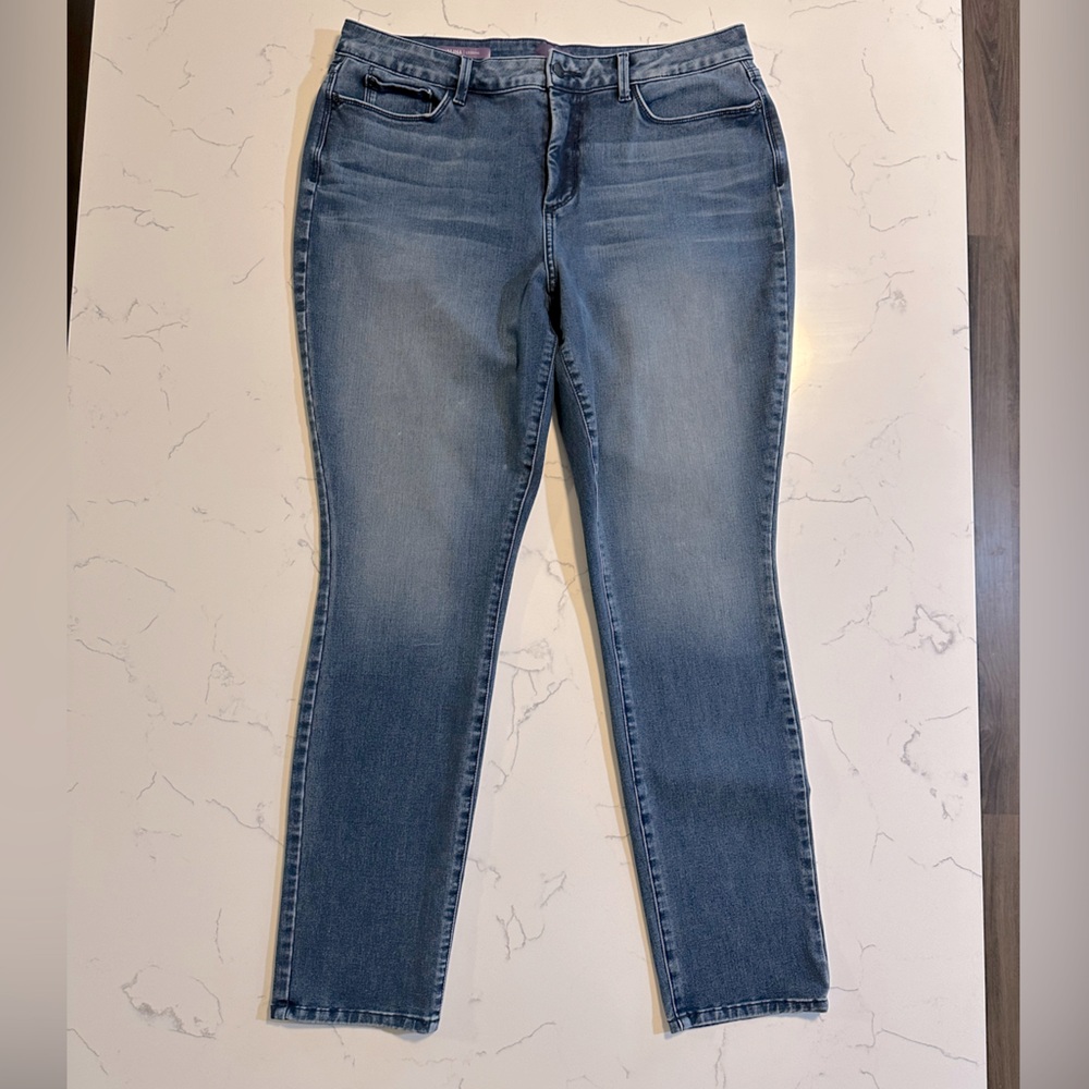 NYDJ Womens Alina Skinny Jeans in Shape 360 Denim Size 16